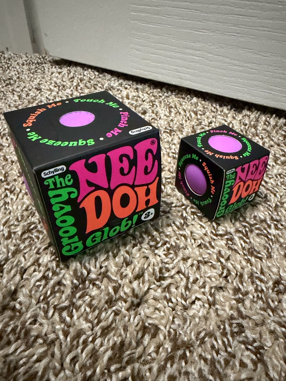 PURPLE Schylling The Groovy Glob needoh + teenie groovy glob needoh